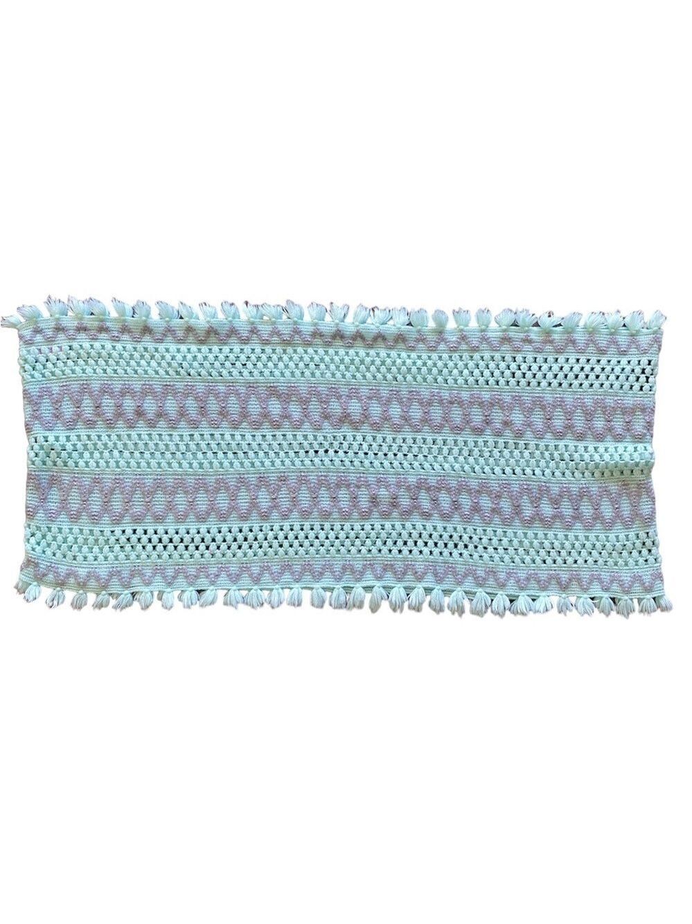 Justice Green Gray Knit Scarf